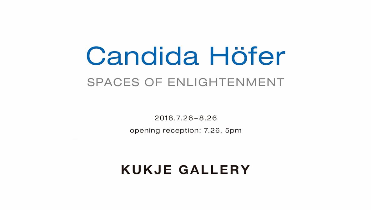 Candida Höfer: SPACES OF ENLIGHTENMENT